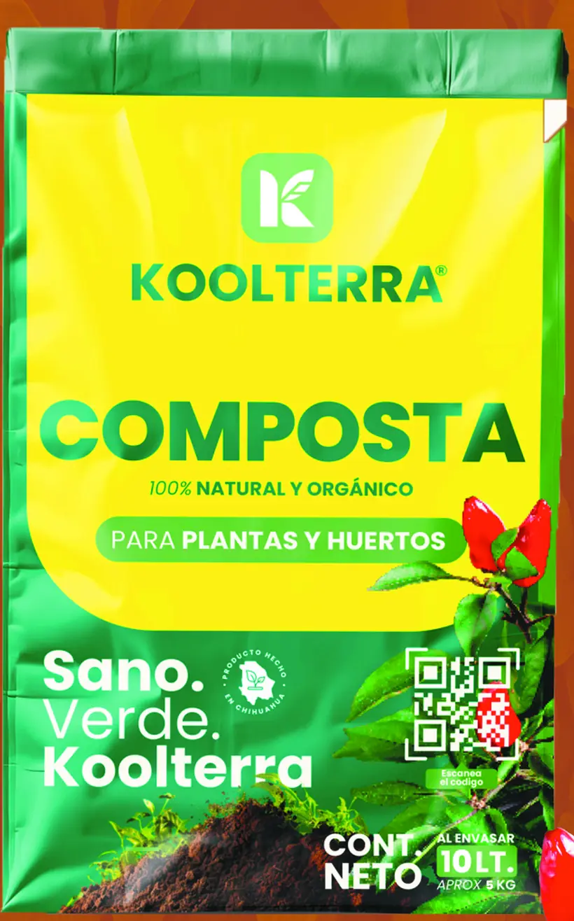 Bolsa de composta Koolterra de 10 litros para macetas y jardín en Chihuahua