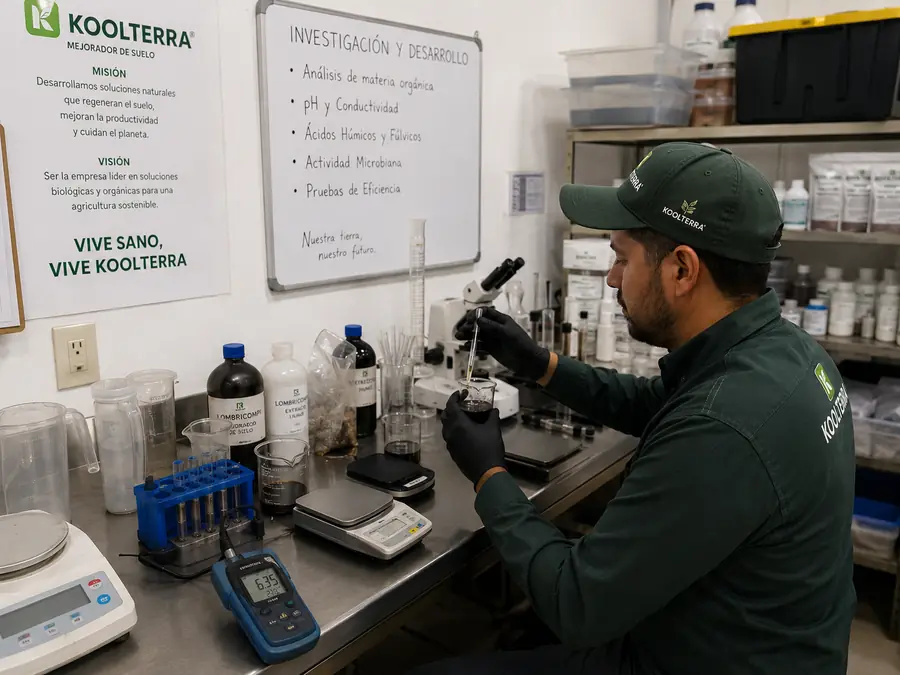 Laboratorio de control de calidad e investigación de Koolterra